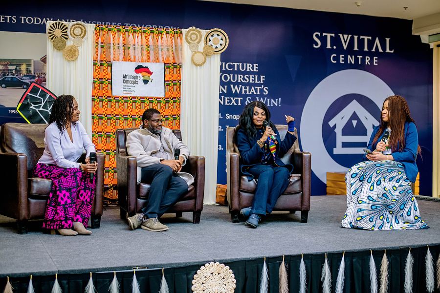 Panel discussion on stage