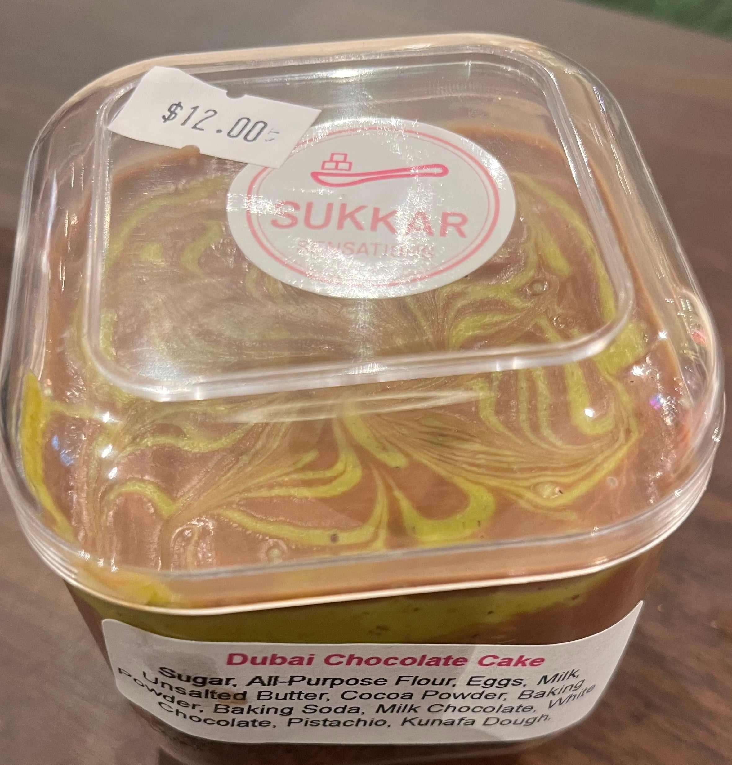 Dubai chocolate cake