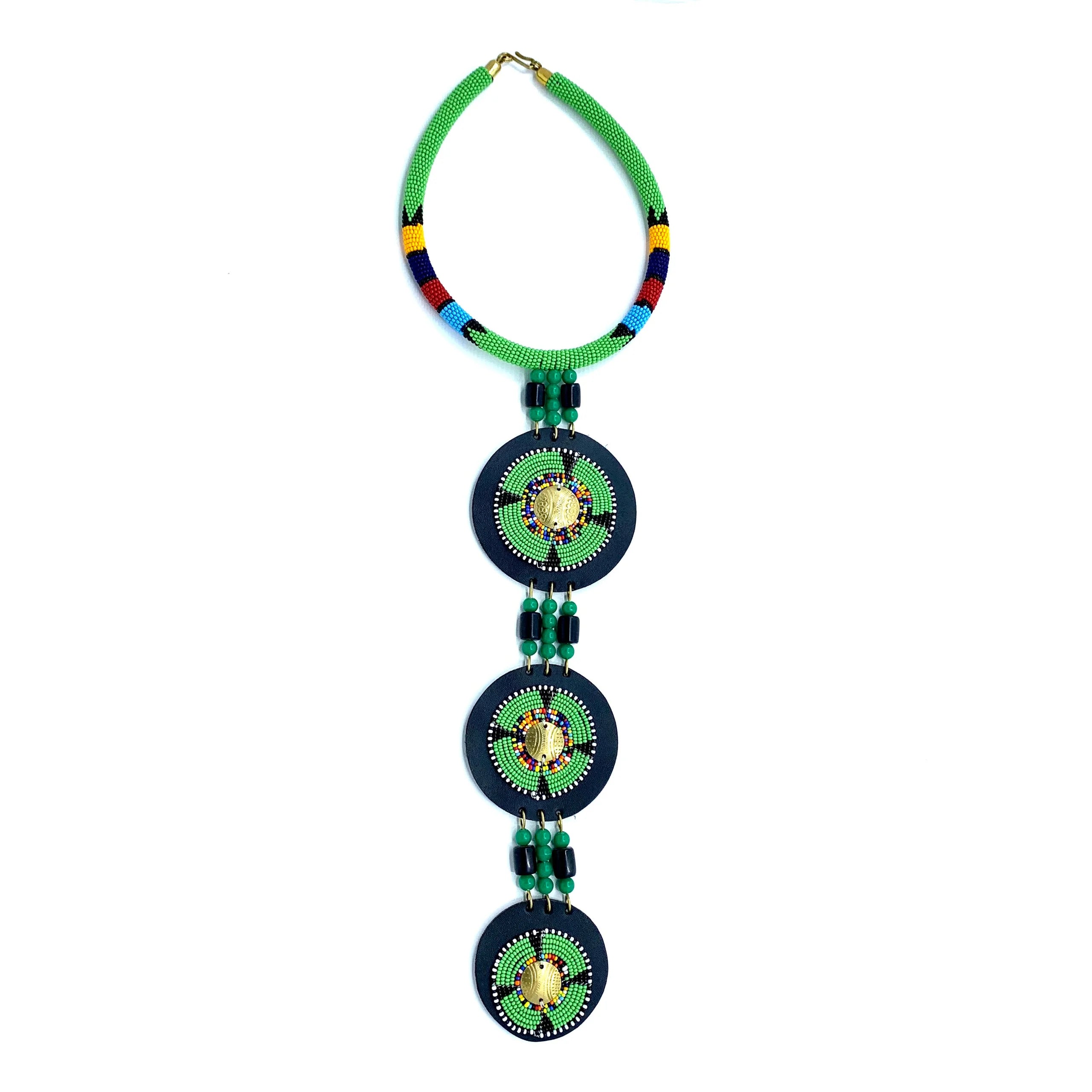 Nadeu Beaded Necklace – Bold, Handcrafted African Elegance