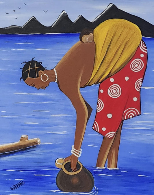 Visual Art 4 – Vibrant African Paintings on Canvas (Acrylics & Mixed Media)