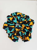 African Print Cotton Scrunchies – Stylish, Gentle & Handmade Hair Accessory (XXL)